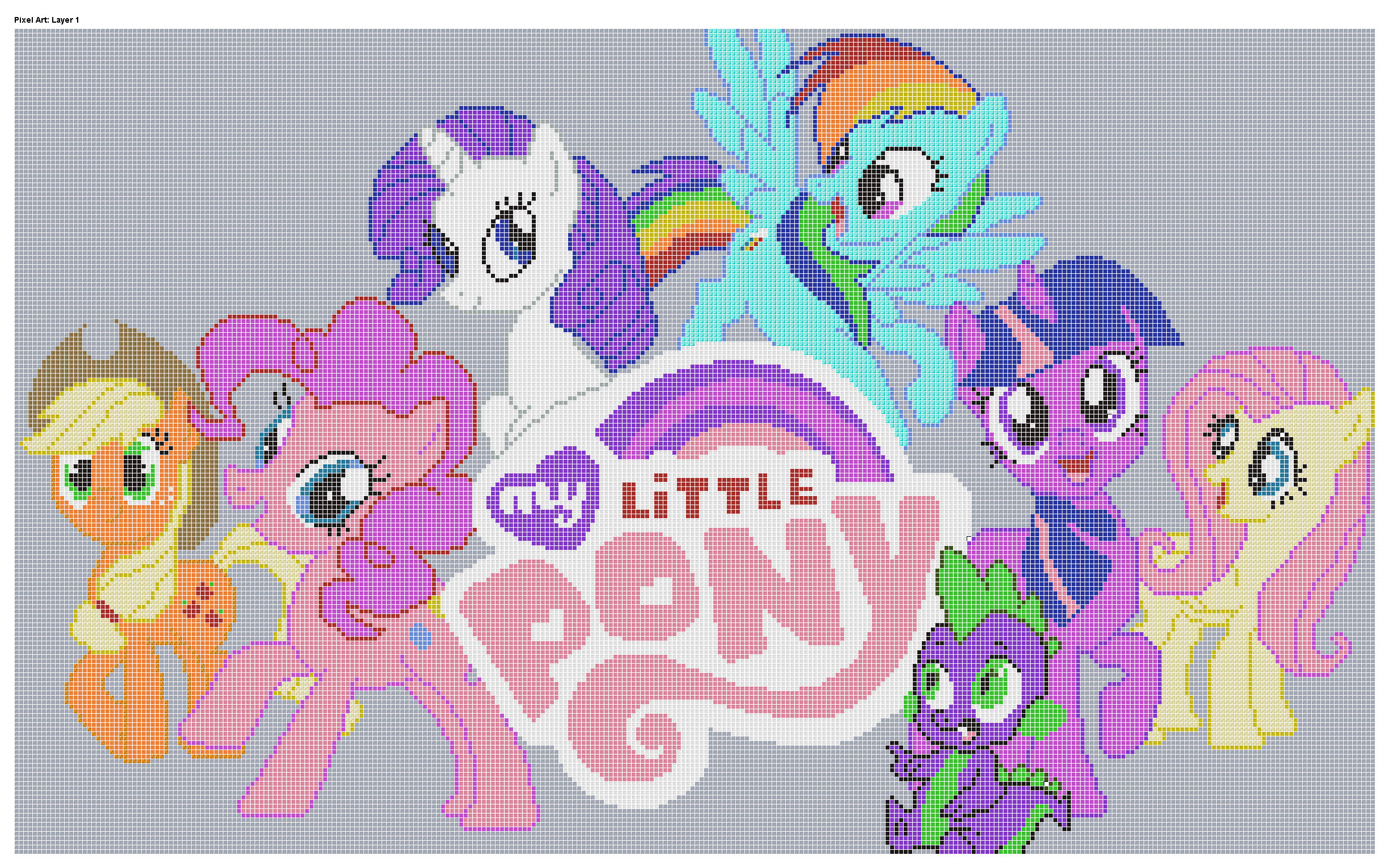 Mlp Pixel Art Template for Minecraft Pixel Art Templates My Little Pony