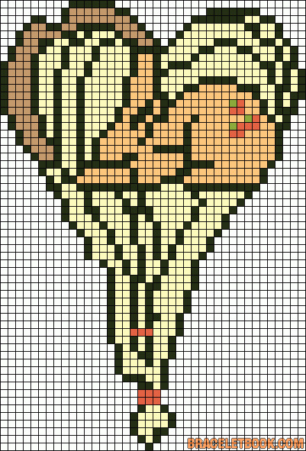 Mlp Pixel Art Template Mlp Applejack Perler Bead Pattern