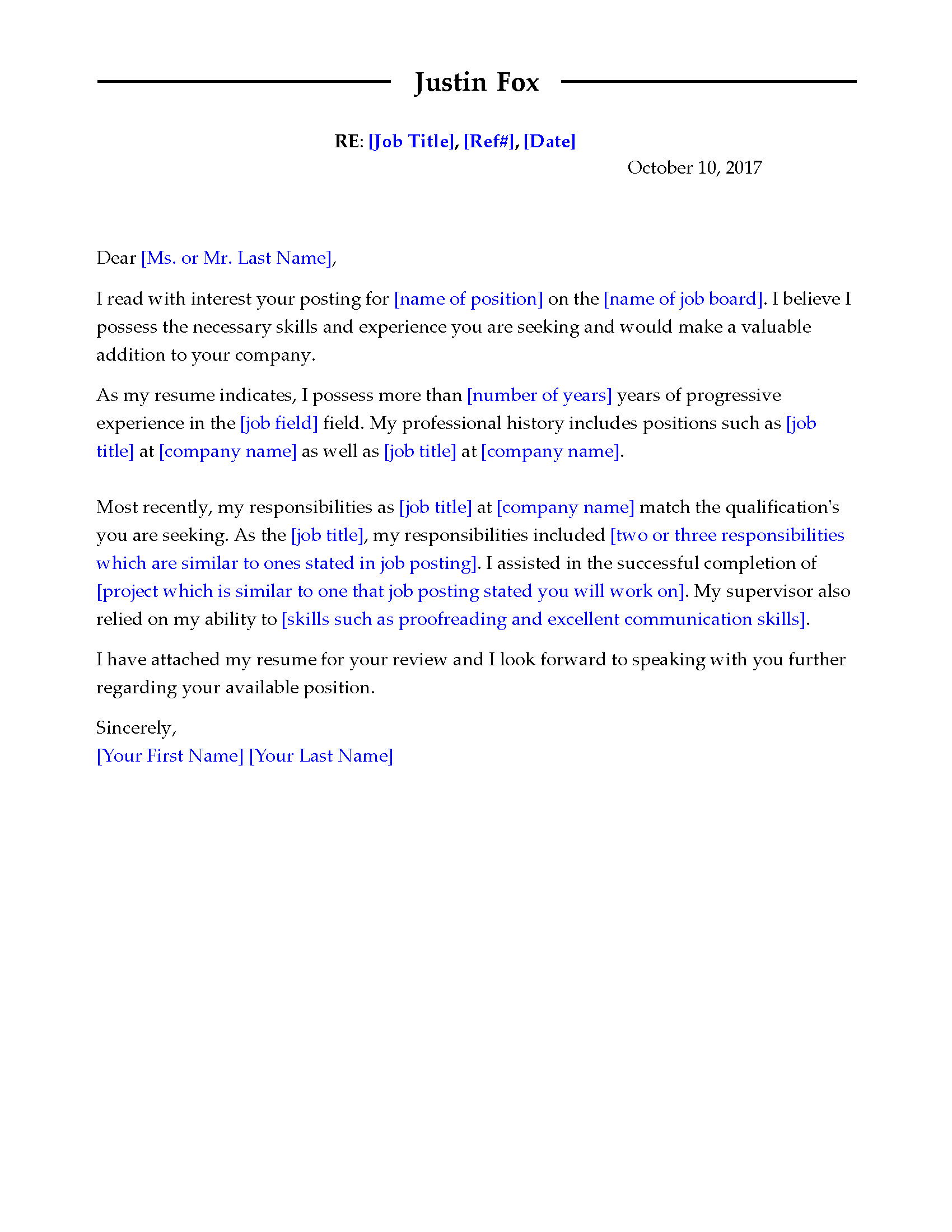 Modern Cover Letter Template Get the Job with Free Professional Cover Letter Templates