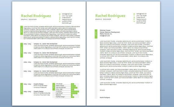 Modern Cover Letter Template Modern Microsoft Word Resume and Cover Letter Template by
