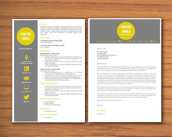 Modern Cover Letter Template Modern Microsoft Word Resume and Cover Letter Template