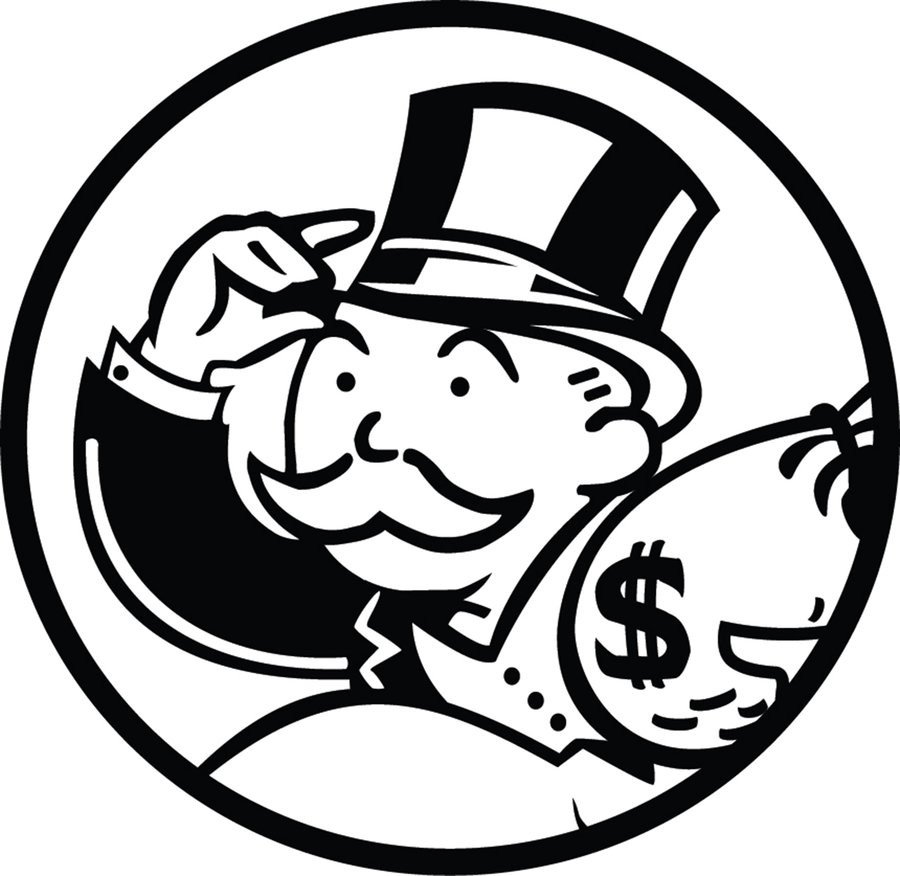 Monopoly Money Black and White Monopoly Man by Vectorius1 On Deviantart