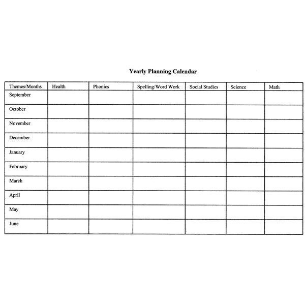 Monthly Lesson Plan Template How to Create Monthly and Yearly Plans for the Classroom