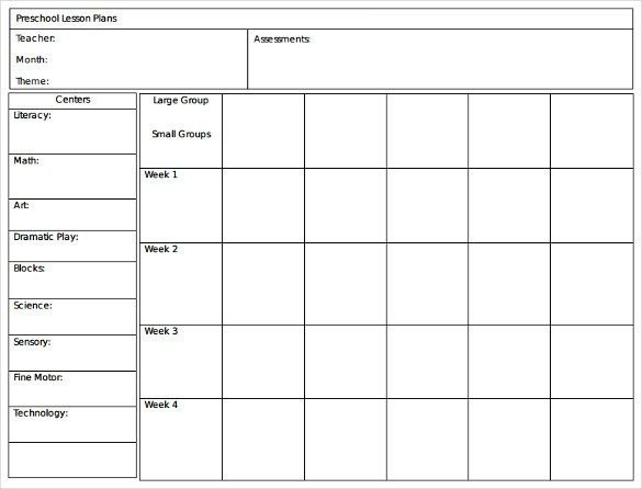 Monthly Lesson Plan Template Monthly Lesson Plan Template Free – 40 Luxury Lesson Plan