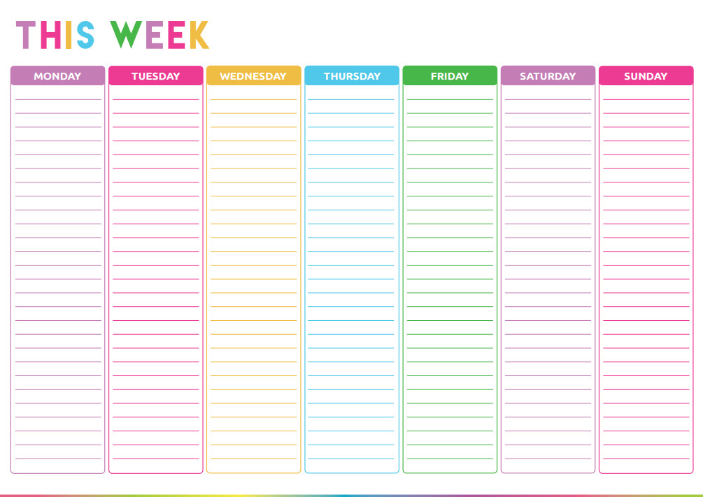 Monthly to Do List Template Free Printable Weekly to Do List