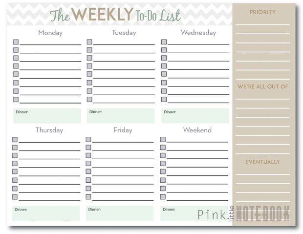 Monthly to Do List Template the Ultimate Weekly to Do List Free Printable