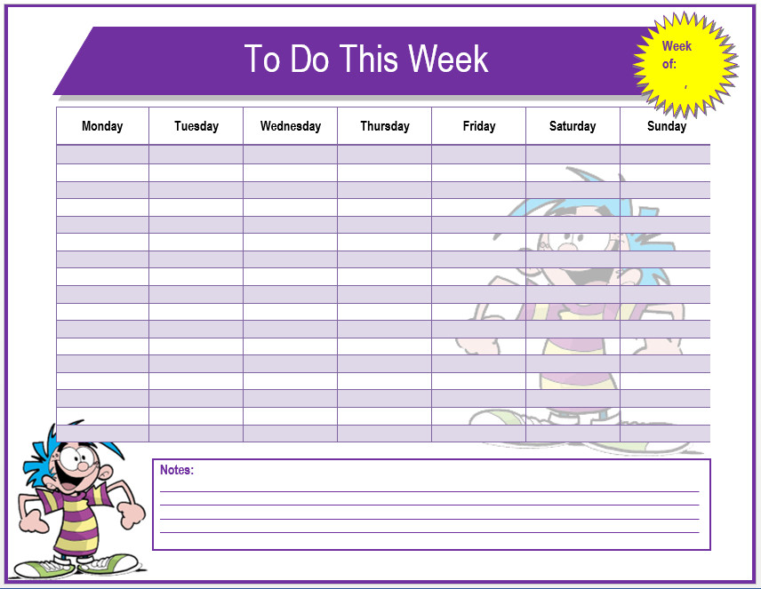 Monthly to Do List Template Weekly to Do List Template Microsoft Word Templates