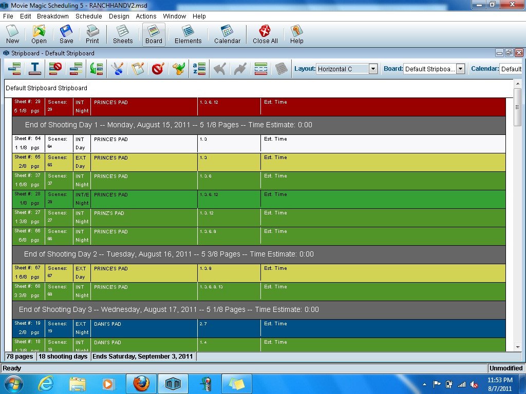Movie Magic Scheduling Template Movie Magic Scheduling software by Entertainment Partners