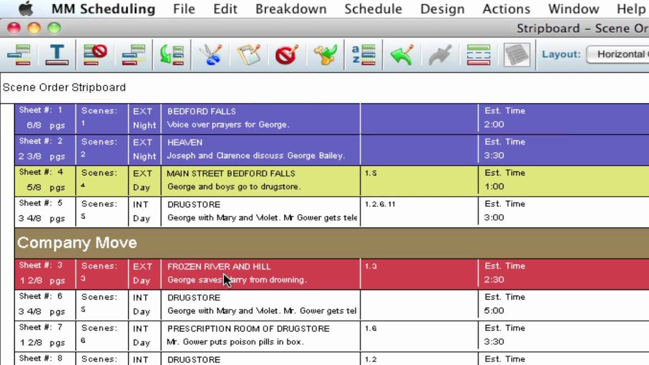 Movie Magic Scheduling Template Movie Magic Scheduling Template Javafonting Templates Data