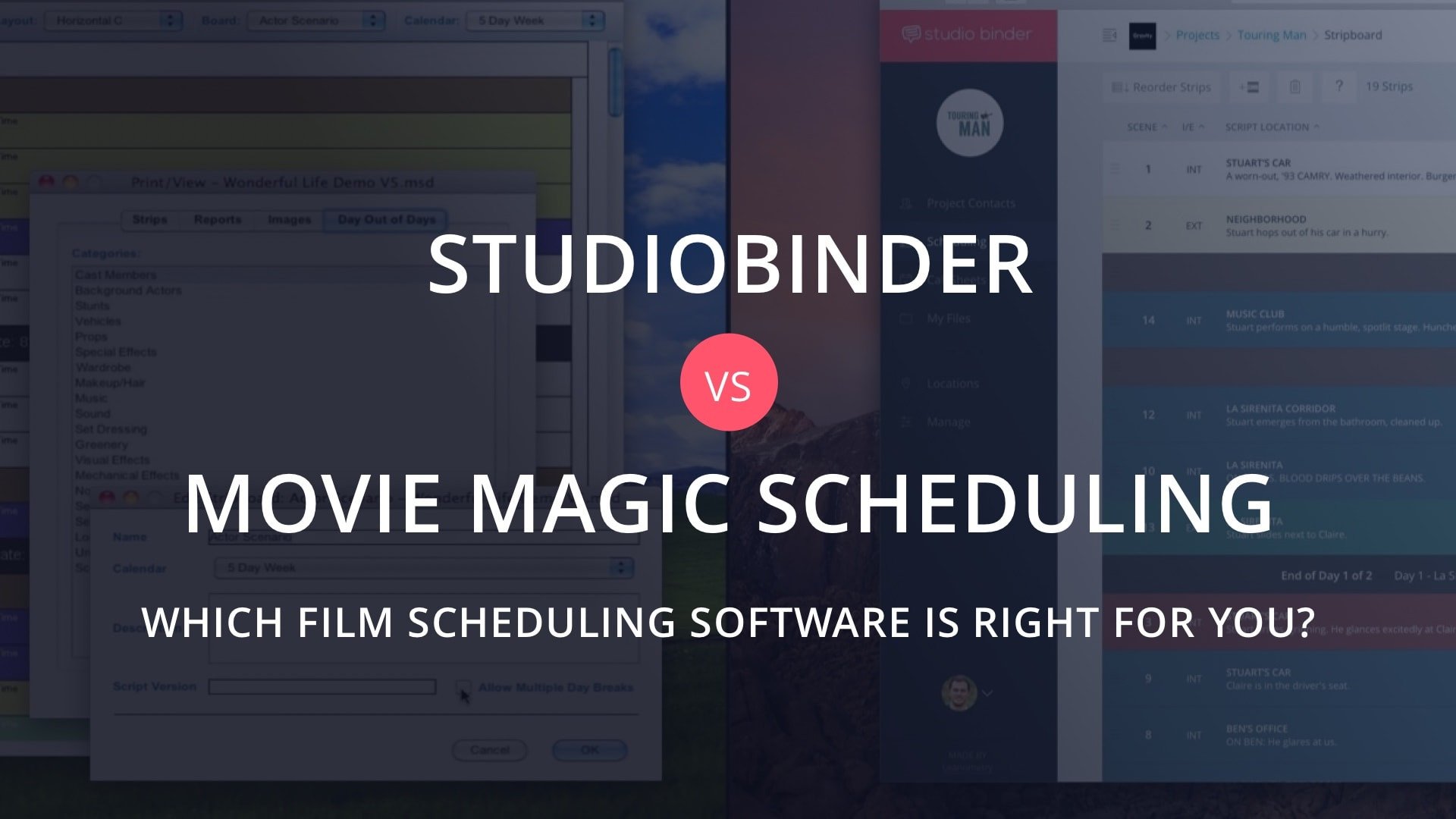 Movie Magic Scheduling Template the Best Alternative to Movie Magic Scheduling