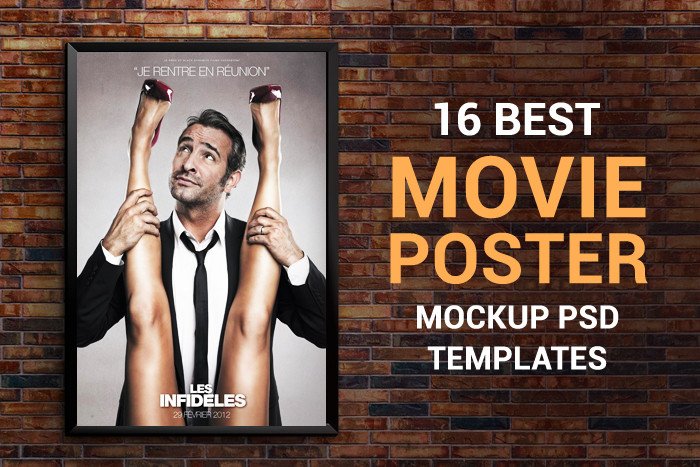 Movie Poster Template Psd 16 Movie Poster Mockup Psd Templates Free &amp; Premium