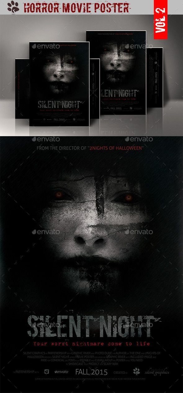 Movie Poster Template Psd Horror Movie Poster