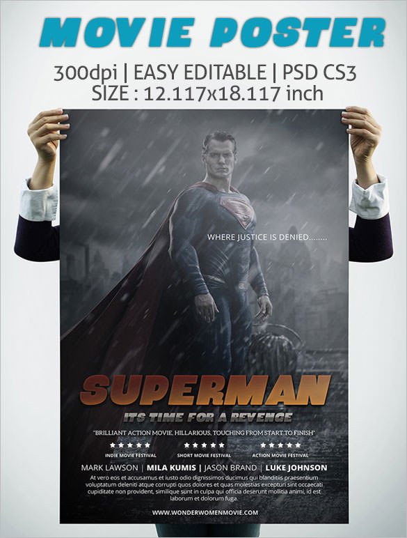 Movie Poster Template Psd Movie Poster Templates 26 Free Psd format Download