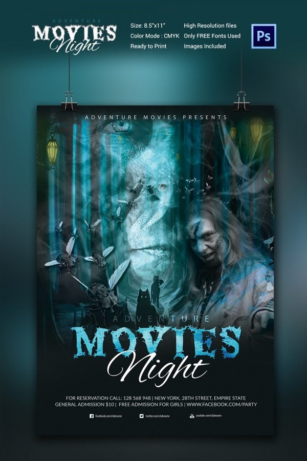 Movie Poster Template Psd Movie Poster Templates – 44 Free Psd format Download