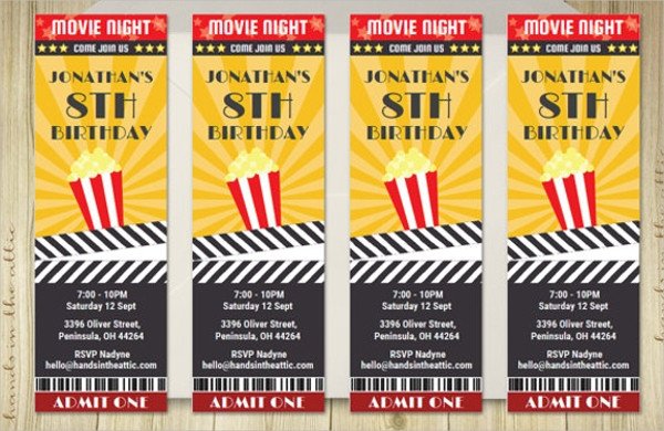 Movie Ticket Invitation Template 56 Printable Ticket Templates Psd Ai Word