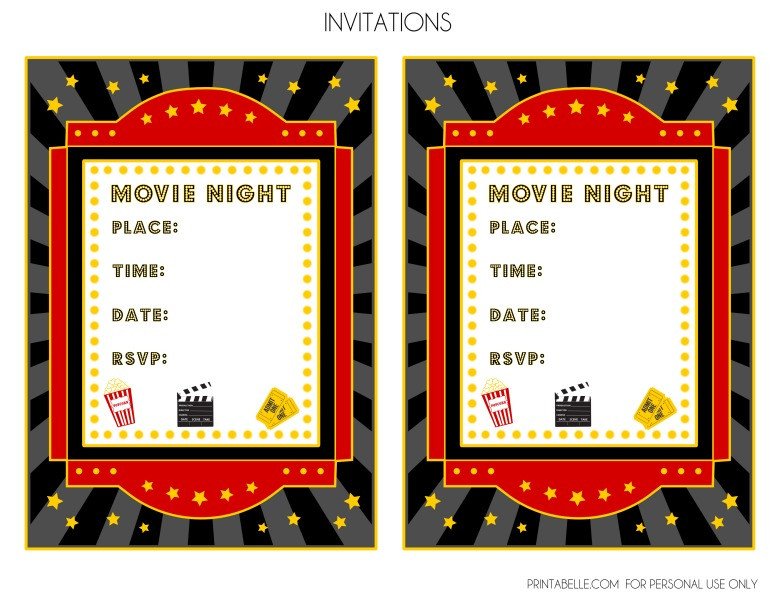 Movie Ticket Invitation Template Blank Movie Ticket Invitation Template Free Download Aashe