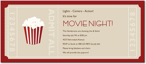 Movie Ticket Invitation Template Ticket Template 81 Free Word Excel Pdf Psd Eps