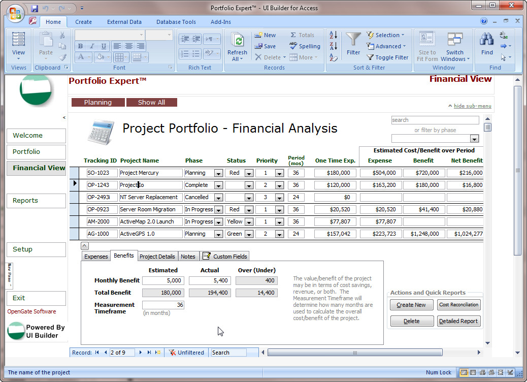 Ms Access Database Template Microsoft Access Projects Template