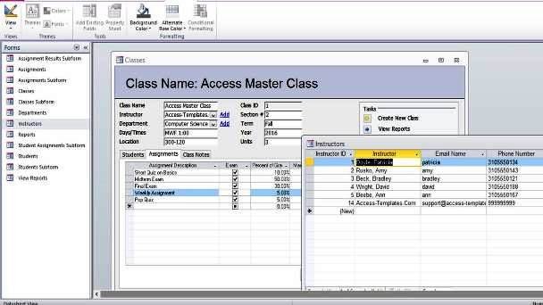 Ms Access Databases Templates Download Student Database Microsoft Access Templates