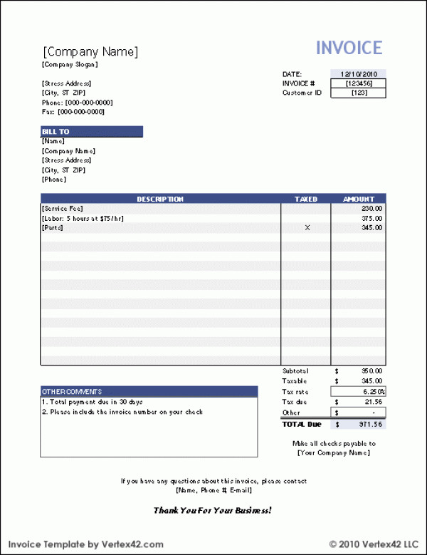 Ms Excel Invoice Template 38 Invoice Templates Psd Docx Indd Free Download