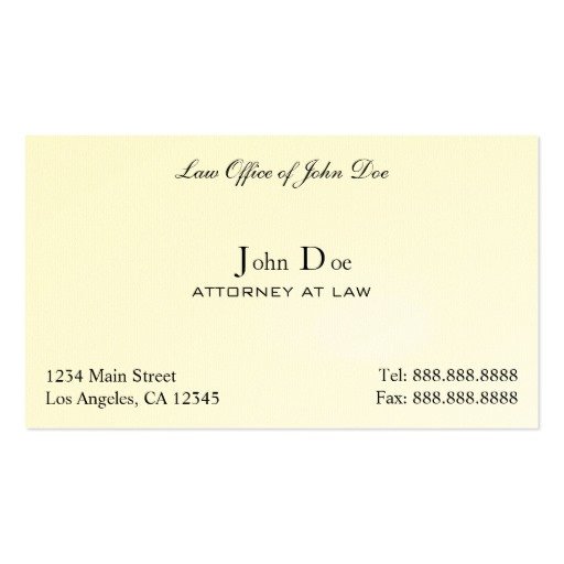Ms Office Business Card Templates attorney Clean Law Fice Double Sided Standard Business