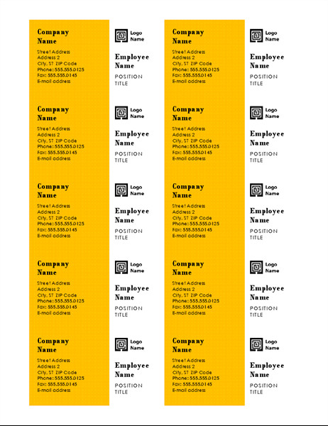 Ms Office Business Card Templates Business Cards Fice