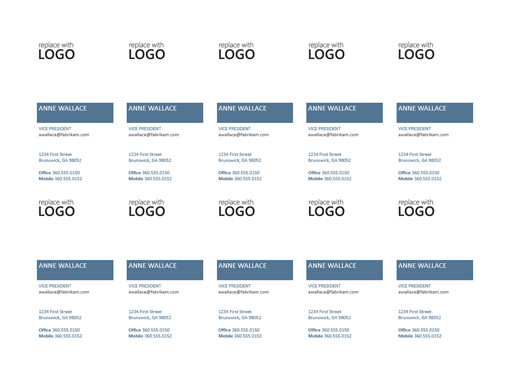 Ms Office Business Card Templates Business Fice