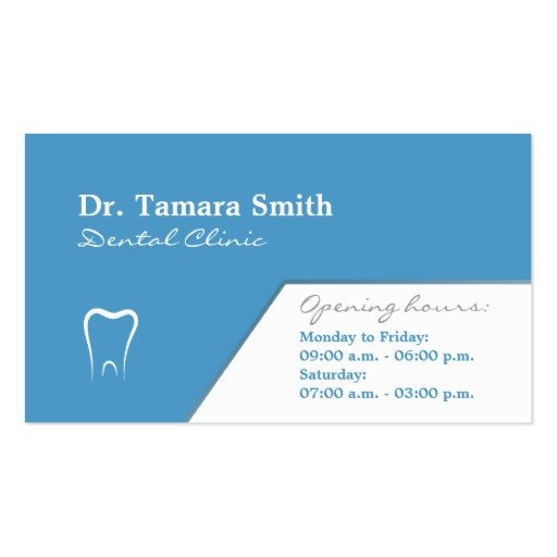 Ms Office Business Card Templates Dentist Dental Fice Business Card Template