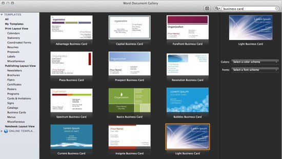 Ms Office Business Card Templates Fice 365 Line Templates