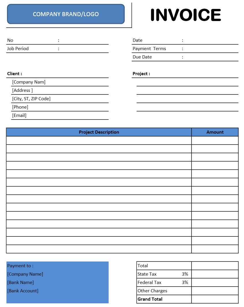 Ms Office Invoice Template Invoice Templates