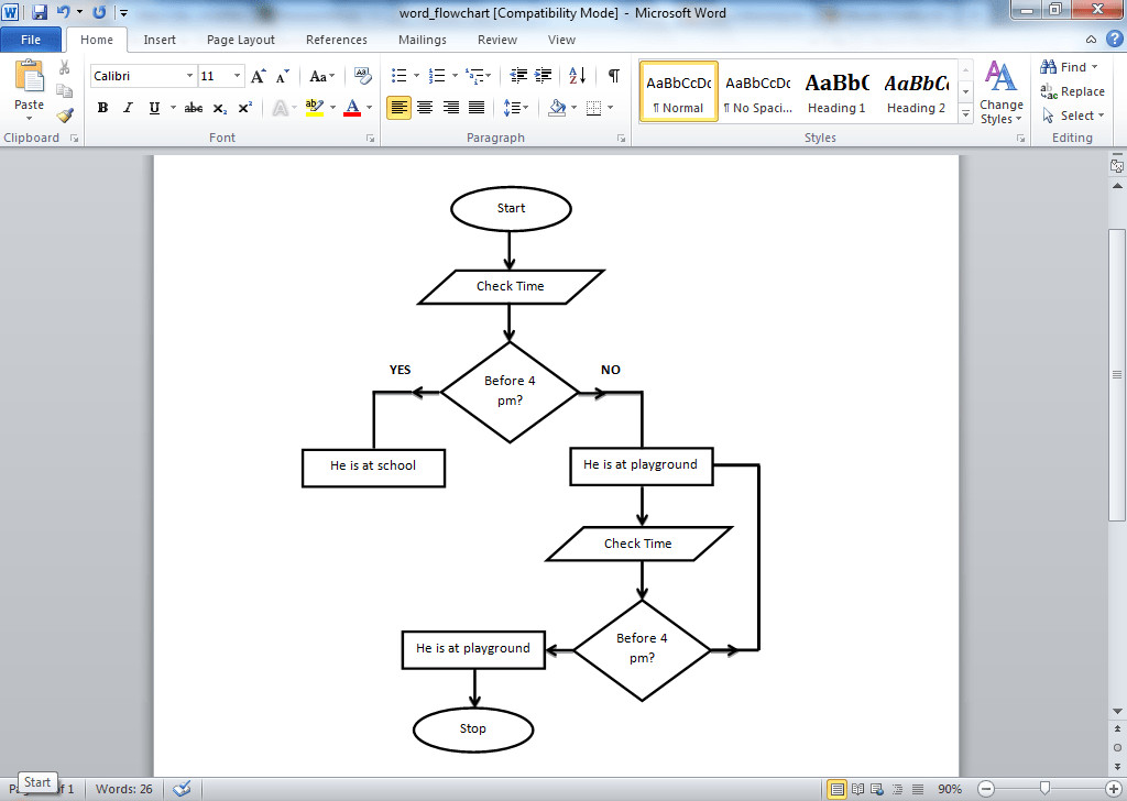 Ms Word Flow Chart Template Flow Chart Template Word