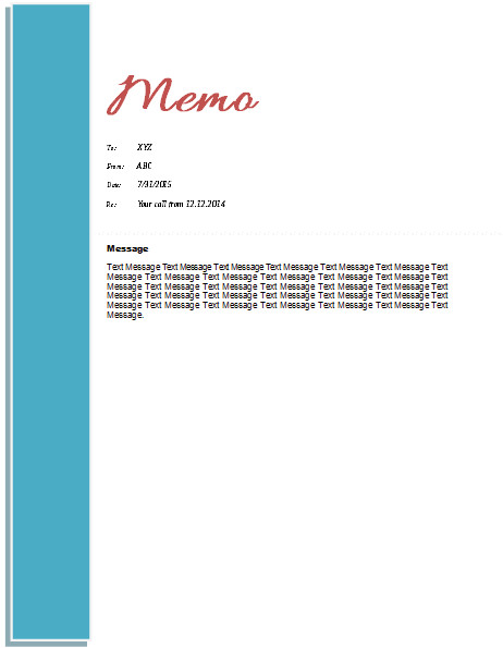 Ms Word Memo Templates Memo Template Templates for Microsoft Word