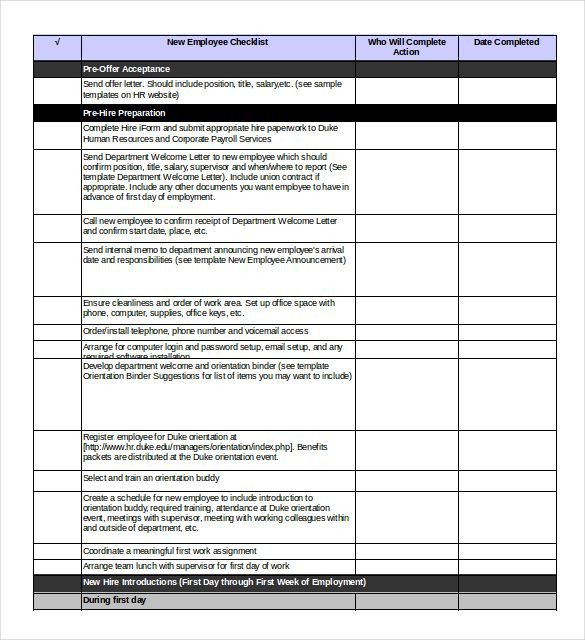 New Employee Checklist Template Excel You Should Only Use An Excel Onboarding Checklist Template