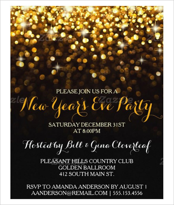 New Year Party Invitation Template 28 New Year Invitation Templates – Free Word Pdf Psd