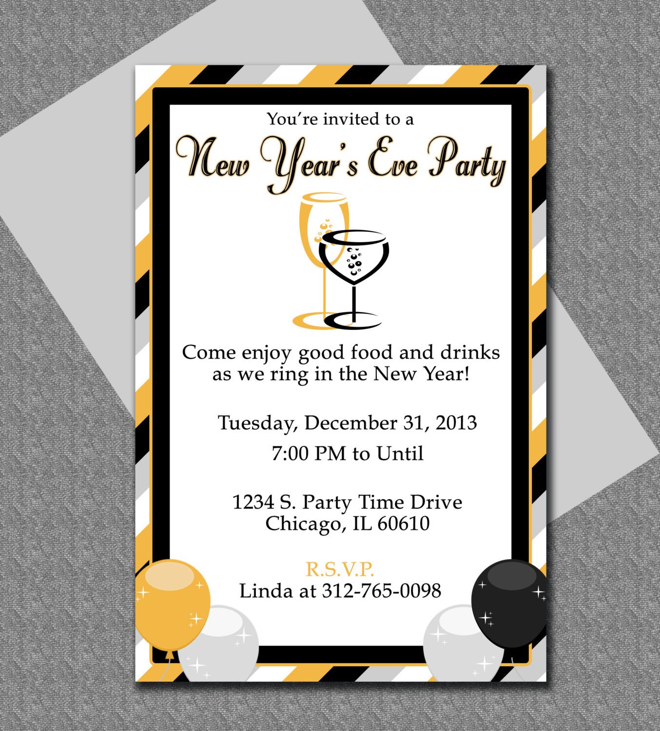 New Year Party Invitation Template New Years Eve Party Invitation Editable Template