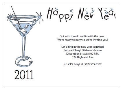 New Year Party Invitation Template Printable New Years Party Invitations