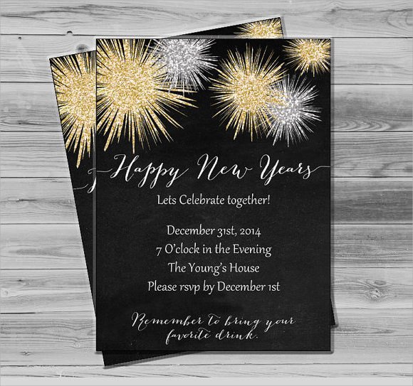 New Year Party Invitation Template Sample New Year Invitation Templates 24 Download