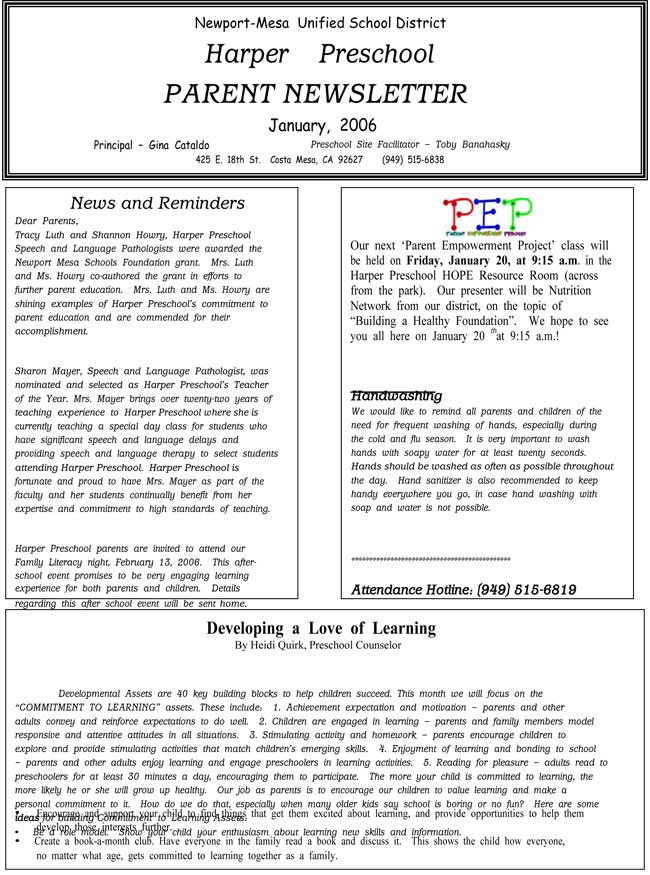 Newsletter Templates for Preschool 16 Preschool Newsletter Templates Easily Editable and