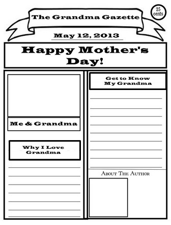 Newspaper Template for Kids Newspaper Template for Kids