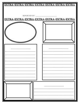 Newspaper Template for Kids Printable Newspaper Template for Children