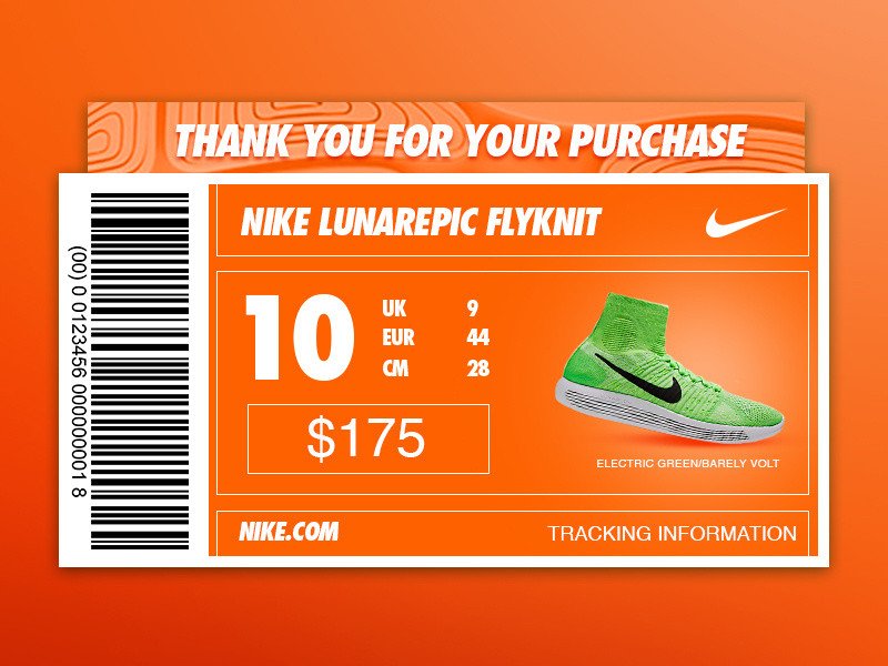 Nike Box Label Template Daily Ui 017 by Jared Coomes Dribbble