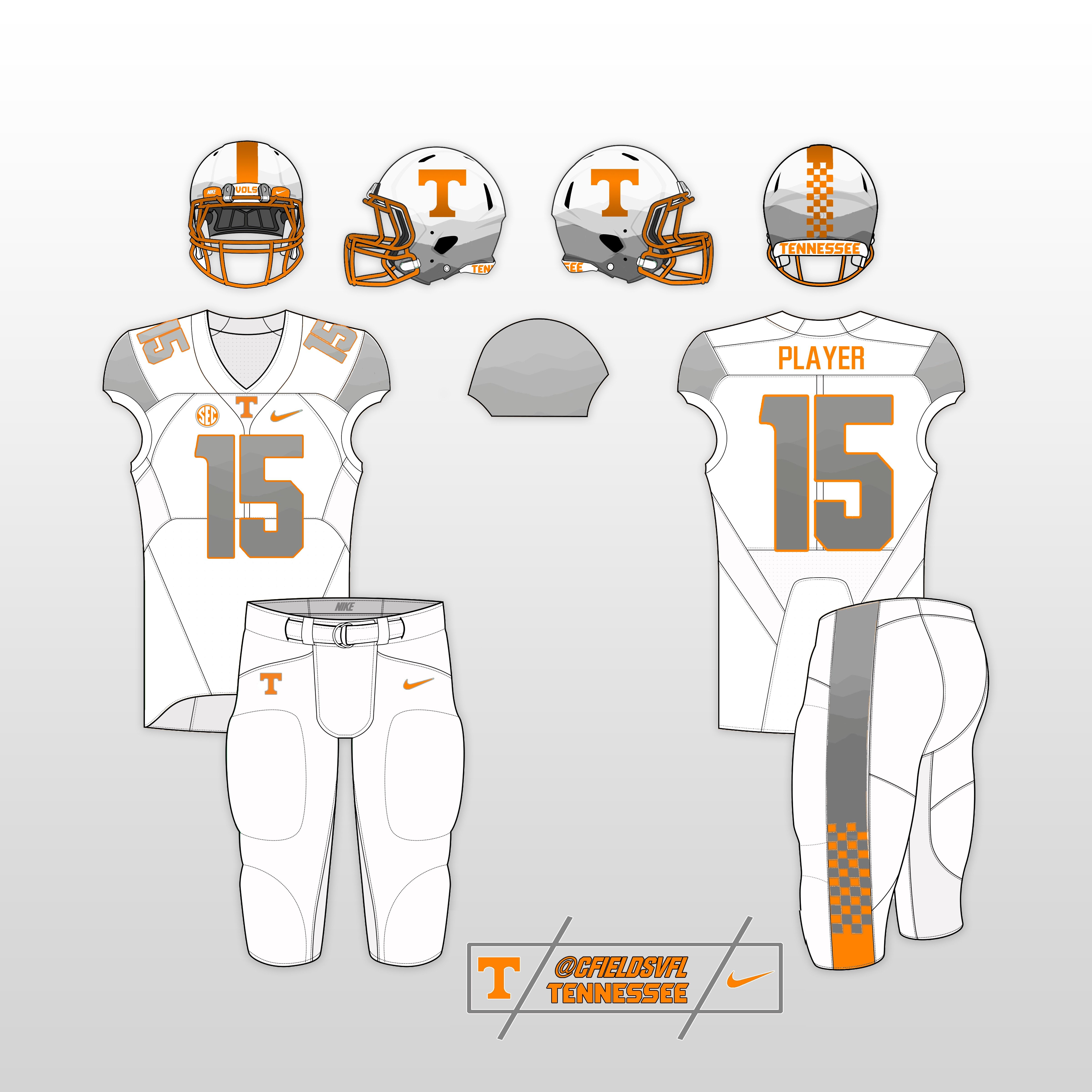 Nike Football Jersey Template Vol Alternate Uniform Options
