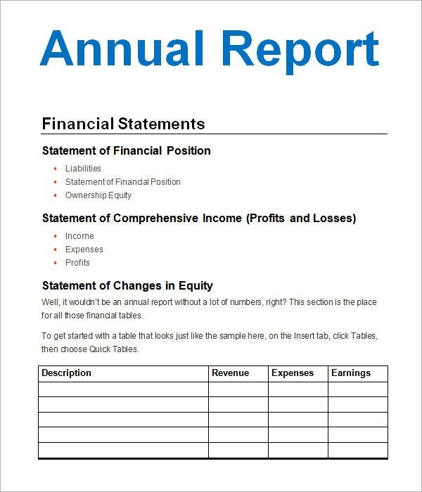Non Profit Annual Report Template 27 Annual Report Templates to Download Word Pdf
