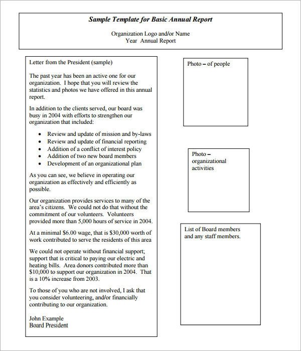 Non Profit Annual Report Template 27 Annual Report Templates to Download Word Pdf