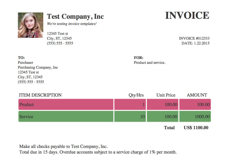 Non Profit Invoice Template Free Invoice Templates You Can Use Right now