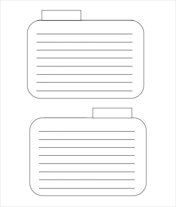 Note Card Template Free Index Card Template 8 Download Free Documents In Pdf