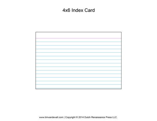 Note Card Template Free Printable Index Card Templates 3x5 and 4x6 Blank Pdfs