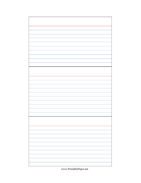 Note Card Template Free Printable Index Cards Template