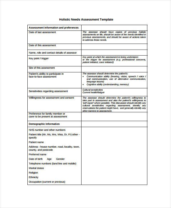 Nursing assessment form Template Nursing assessment form In Pdf