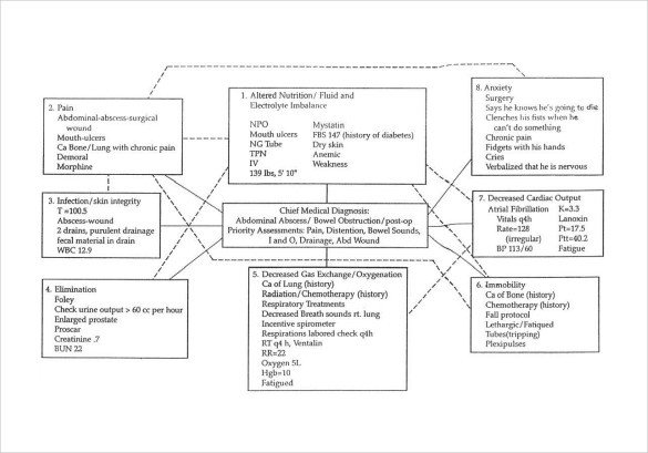 Nursing Concept Mapping Template Sample Concept Map Template 10 Free Documents In Pdf Word